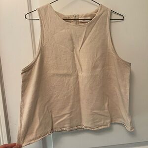 Oak and Fort cream cotton top